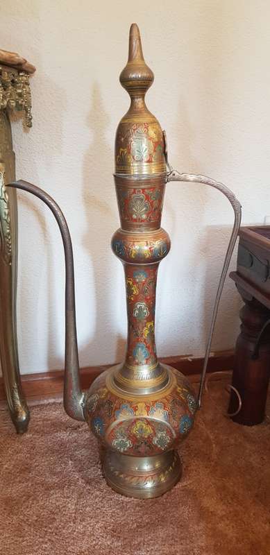 Enamel on Brass Kettle