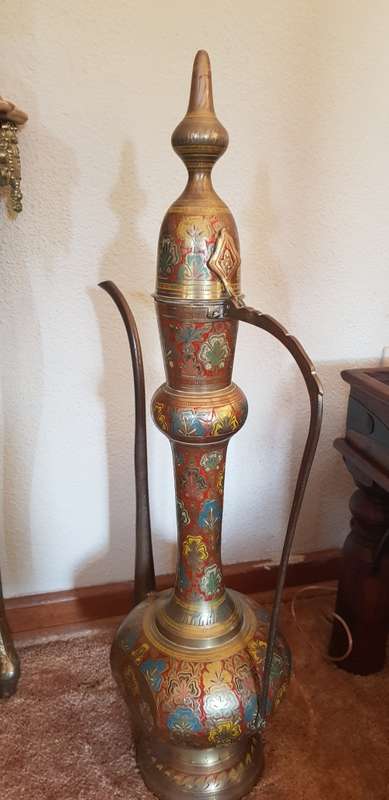 Enamel on Brass Kettle