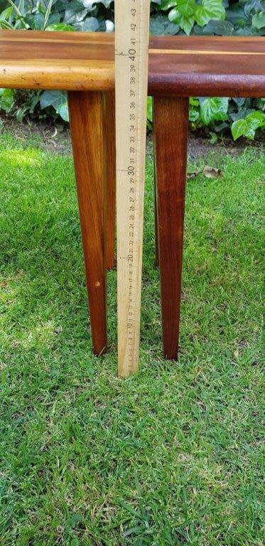 2 X Vintage Solid Wood Coffee/ Side Tables