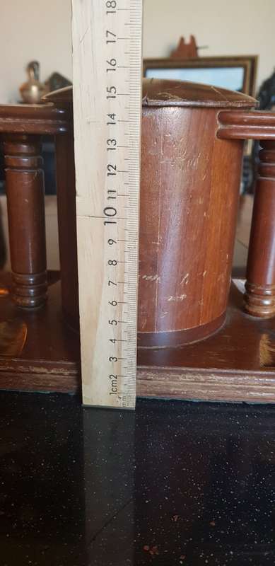 Vintage Tobacco Jar and Pipe Stand