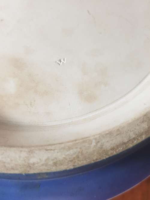 Large Wedgewood Jasperware Cobalt Blue Fruit Bowl. Marked