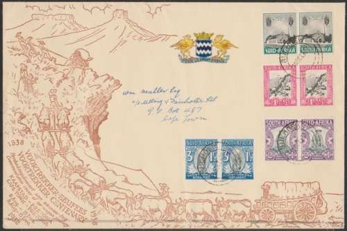 Stamps first day cover 1938 Voortrekker Centenary