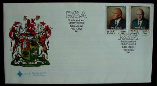 FDC F.W.de klerk 1989 mint