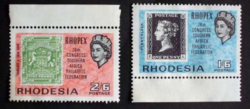 Stamp set Rhodesia Rhopex mint