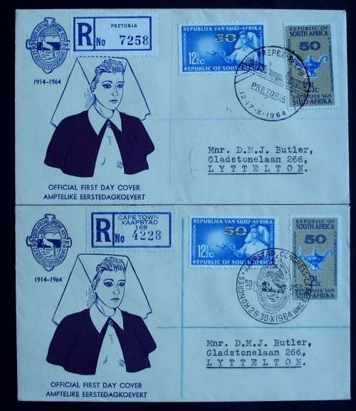 FDC x2 SA Nursing ass 1964