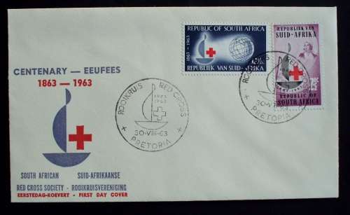 FDC Red Cross Society centenary 1963