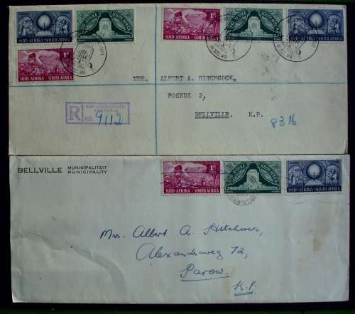 Letter South Africa 1949 Bellville