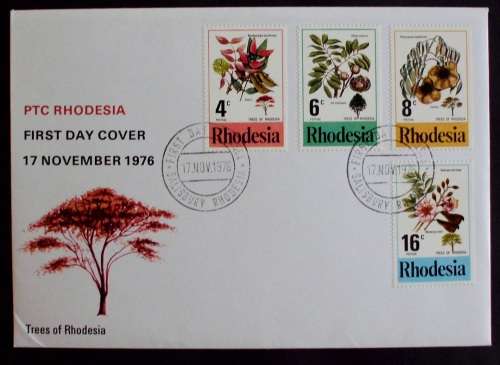 FDC/EDK Rhodesia Trees of 1976