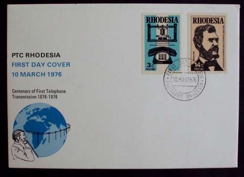 FDC/EDK Rhodesia Centenary of Telephone