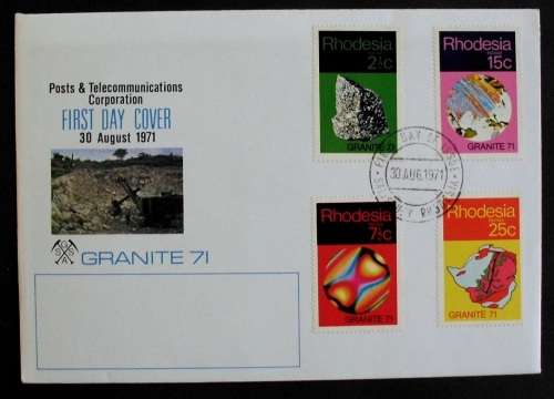 FDC/EDK Rhodesia Granite 1971