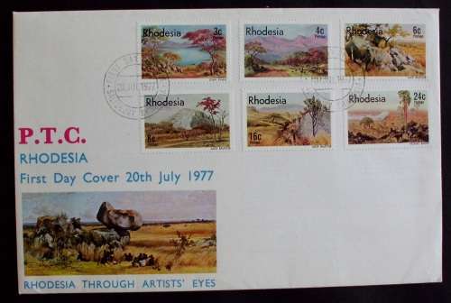 FDC/EDK Rhodesia Artists 1977