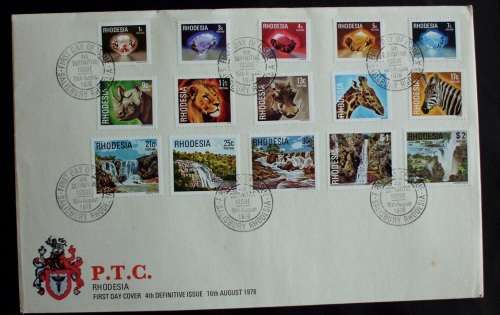 FDC/EDK Rhodesia 4th Def. issue 1978