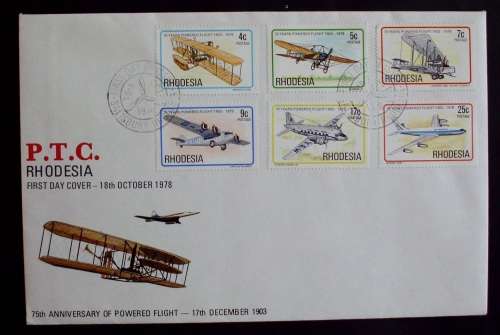 FDC/EDK Rhodesia Powered Flight 1978