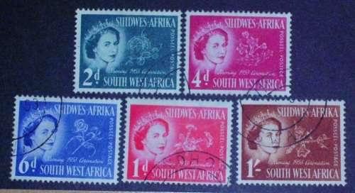 Stamp set SWA 1953 Coronation