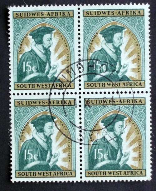 Stamp SWA johannes Calvyn 1964
