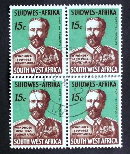 Stamp SWA block of 4 Kurt Von Francois cto