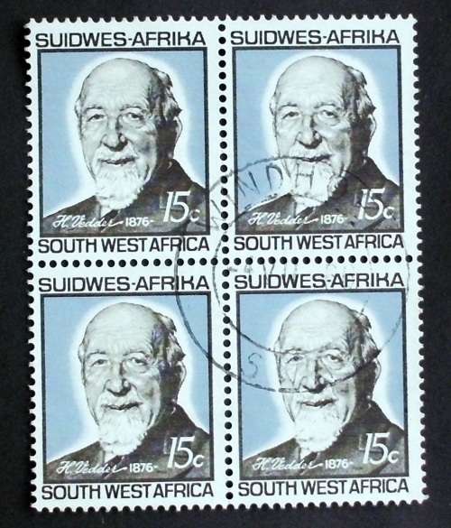 Stamp SWA block of 4 H.Vedder 15c cto