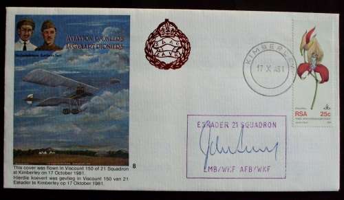 FDC/EDK RSA Military Aviation Pioneers 1981 signed