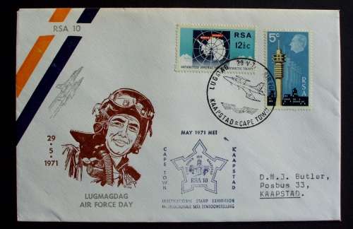 FDC/EDK SA Airforce Day 1971 10 years