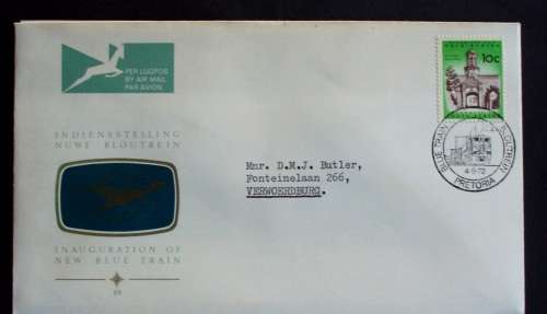 FDC/EDK SA Inauguration Blue Train 1971