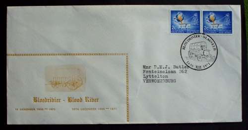 FDC/EDK SA Bloedrivier 1971