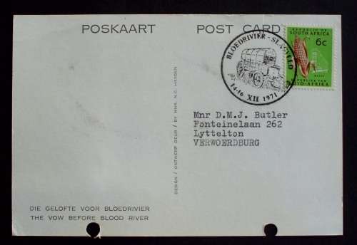 Postcard Bloedrivier 1971