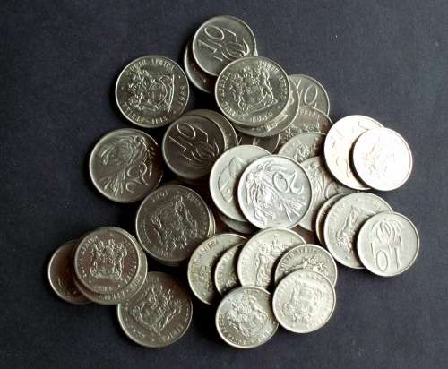 Coins RSA 20+10 cents  mixed