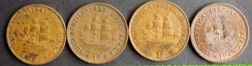 Coin RSA 1d {penny] mixed x4