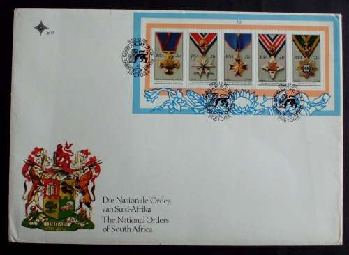 FDC/EDK SA Medals 1990 large mint