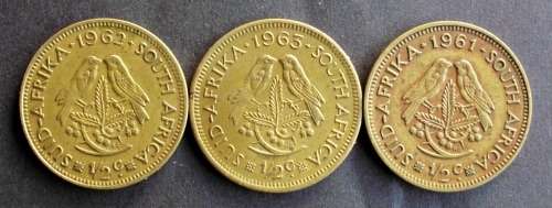 Coins RSA half cent x 3