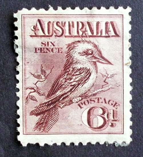 Stamp Australia 1913 Laughing kookaburra SG4