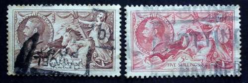 Stamp Britain Seahorses x2 used