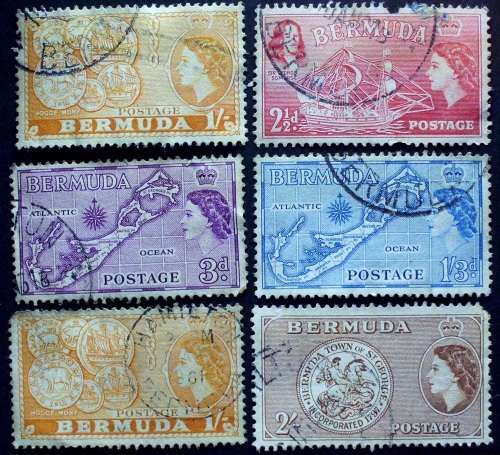 Stamp Bermuda mixed lot used