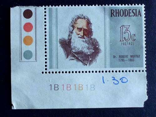 Stamp Rhodesia Dr.Moffat 1972 SG87 unused