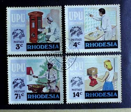Stamp Rhodesia UPU 1974 SG97 mint cto
