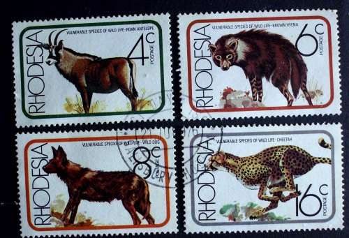 Stamp Rhodesia Antelope 1976 SG103 1970 mint cto