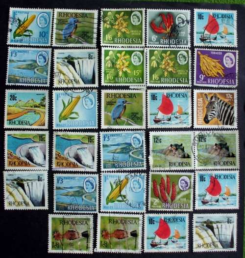 Stamp Rhodesia  Mixed lot  used
