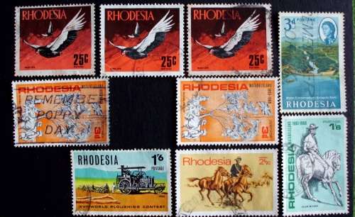 Stamp Rhodesia  Mixed lot 2  used