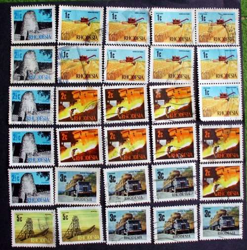 Stamp Rhodesia lot SG80 1970 used