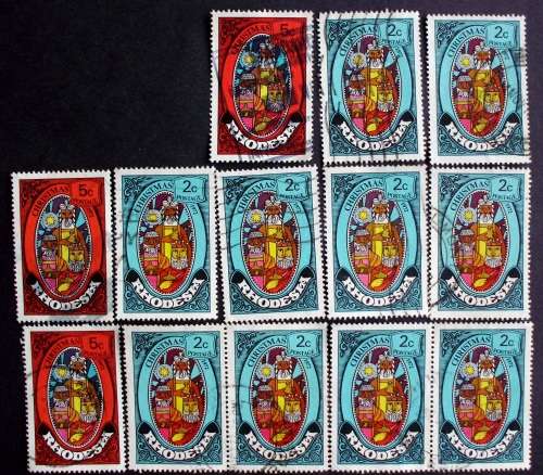Stamp Rhodesia Xmas SG89 1972 used