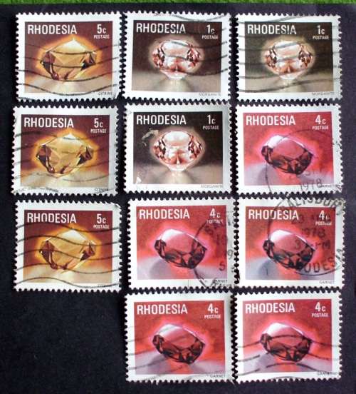 Stamp Rhodesia Gemstones SG109 1978 used