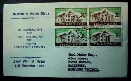 FDC Transkei First Meeting of Legislative Assembly 1963