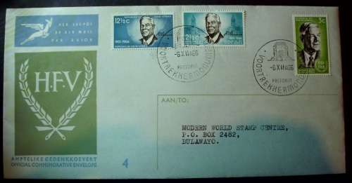 FDC SA HF Verwoerd 1966 to Bulawayo