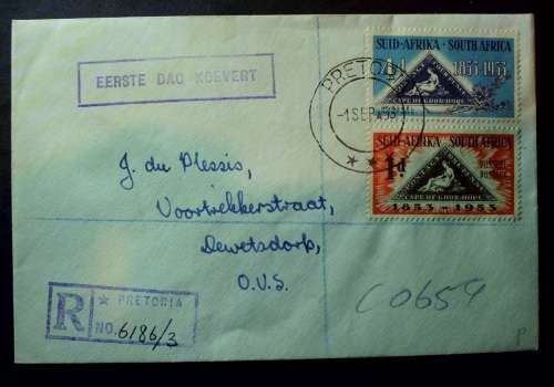 FDC - SA POST - Centenary 1953