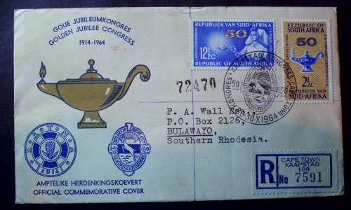 Letter comm. Golden Jubilee 1964