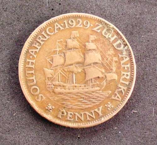 Coin RSA 1929 1 Penny EF