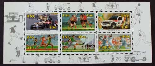 Stamp RSA 1992 sport mini sheet mnh
