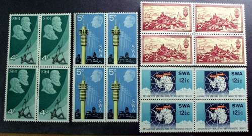 Stamp SWA 1971 10th Anniversary Antarctic Treaty mint cto