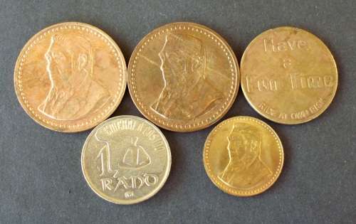 Tokens various x 5