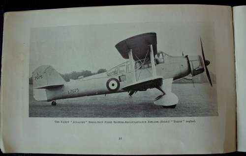 Book `Aircraft of the British Empire` 1940 by Leonard Bridgman